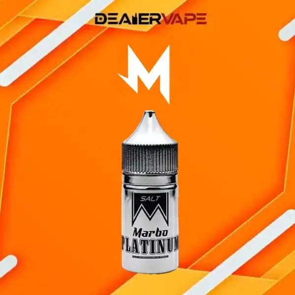 น้ำยามาโบ marbo saltnic 30 ml platinum กลิ่นหรู หอมซับซ้อน เย็นนุ่มละมุน ฟีลพรีเมียม ดูดแล้วมีสไตล์ไม่เหมือนใคร