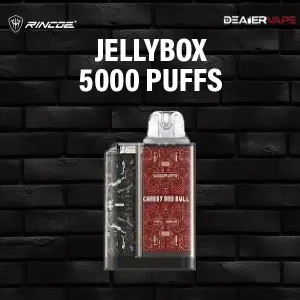 jellybox 5000 puffs- cherry red bull