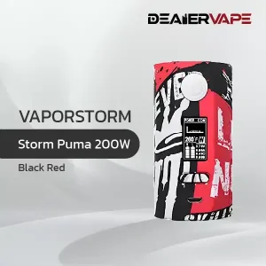 vapor storm puma 200w black red new