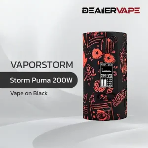 vapor storm puma 200w vape on black