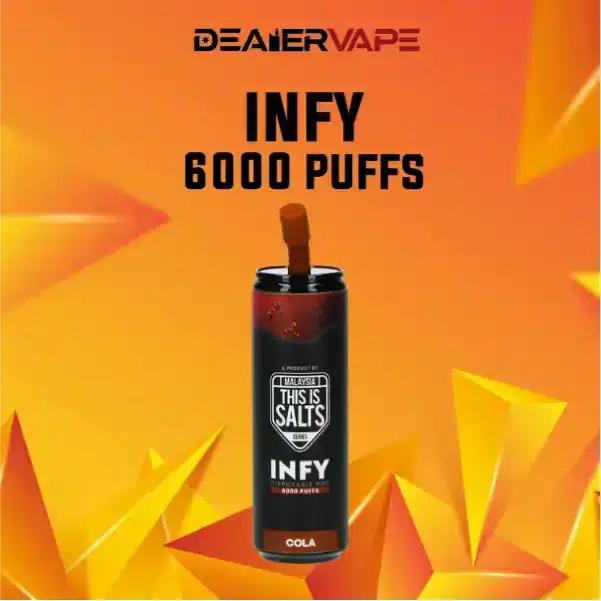 infy 6000 puff กลิ่นโคล่า ซ่าเย็นสดชื่นเหมือนเพิ่งเปิดขวด