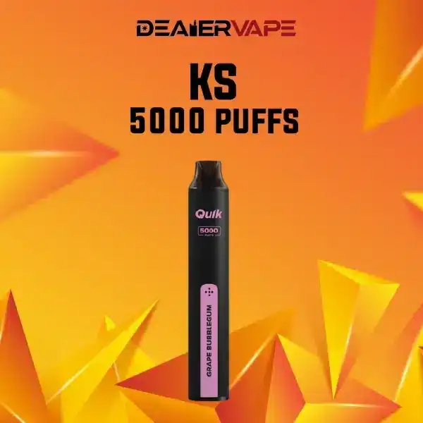 ks quik 5000 กลิ่นหมากฝรั่งองุ่น หวานหอมสนุกสนาน