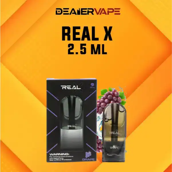 หัว real x max 2.5ml กลิ่นองุ่น ยอดนิยม สินค้าขายดีลำดับต้นๆ