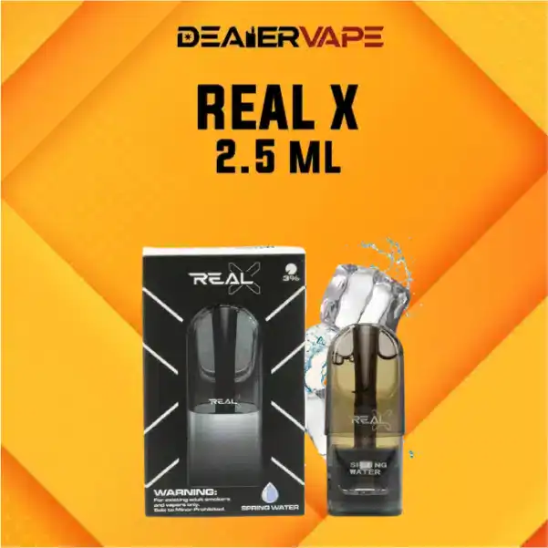 หัว real x max 2.5ml กลิ่น น้ำแร่ ราคาถูก