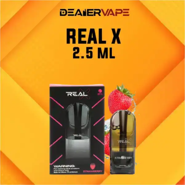 หัว real x max 2.5ml กลิ่น สตอเบอรี่ ราคาส่ง