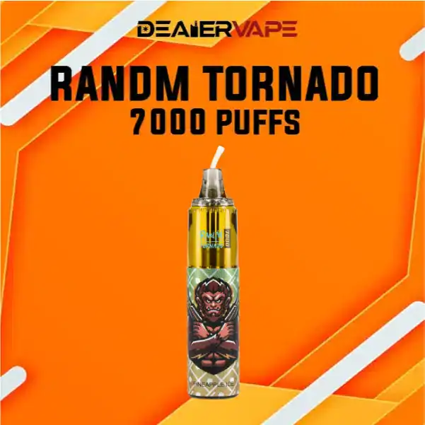 Tornado 7000 Puffs กลิ่นสับปะรดเย็น สดชื่น อร่อยในหน้าร้อน