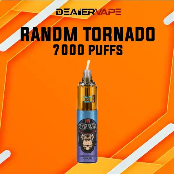 Tornado 7000 Puffs กลิ่นสตรอว์เบอร์รี่องุ่น สุดฮิต