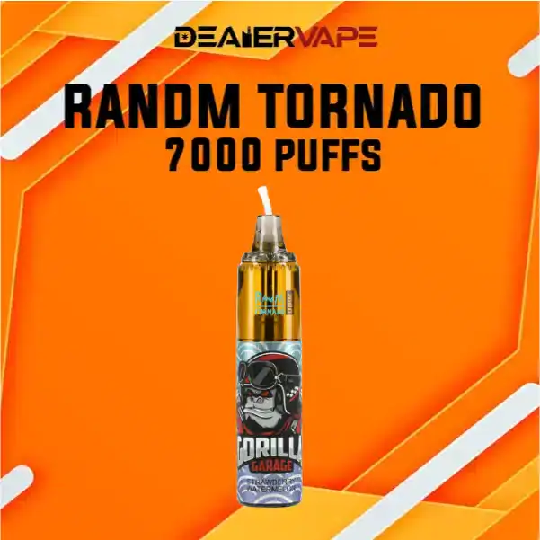 Tornado 7000 Puffs กลิ่นสตรอว์เบอร์รี่แตงโม หอม หวาน อร่อย