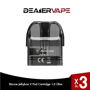 rincoe jellybox v pod cartridge 1.0 ohm 3pcs pack
