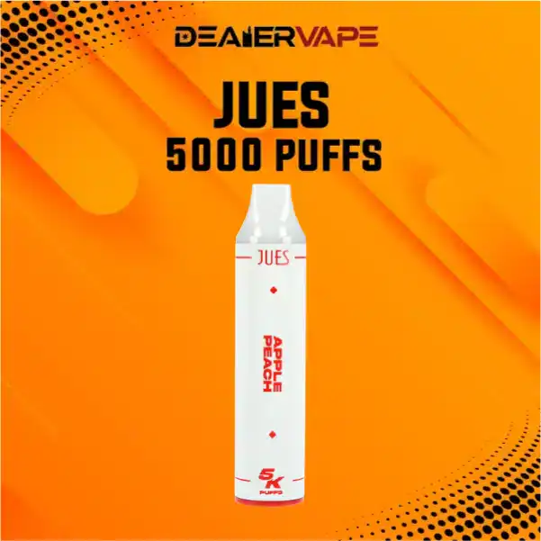 jues 5000 puffs กลิ่นแอปเปิลพีช สดชื่น หวานละมุน