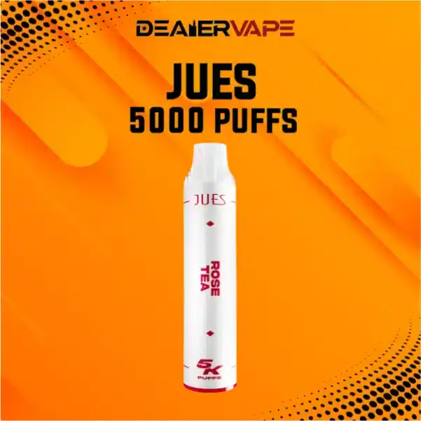 jues 5000 puffs กลิ่นชากุหลาบ หอมอ่อนหวานจากกลีบกุหลาบ