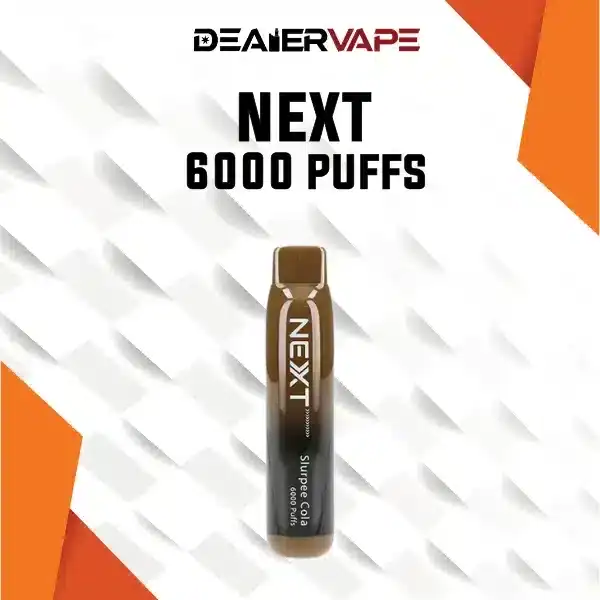 ใช้แล้วทิ้ง next 6000 puff กลิ่นโคล่าซ่าชื่นใจ ราวกับเครื่องดื่มเย็นเจี๊ยบในวันร้อน