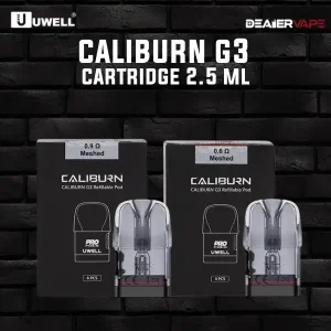 uwell caliburn g3 cartridge 2.5 ml