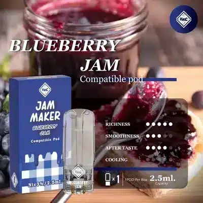 หัวน้ำยา vmc pod 2.5ml กลิ่น blueberry jam