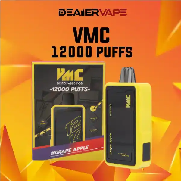 vmc 12000 puffs กลิ่นองุ่นแอปเปิ้ล ผสมผสานกันอย่าลงตัว ความหวานจากองุ่นและความหอมสดชื่นจากแอปเปิล