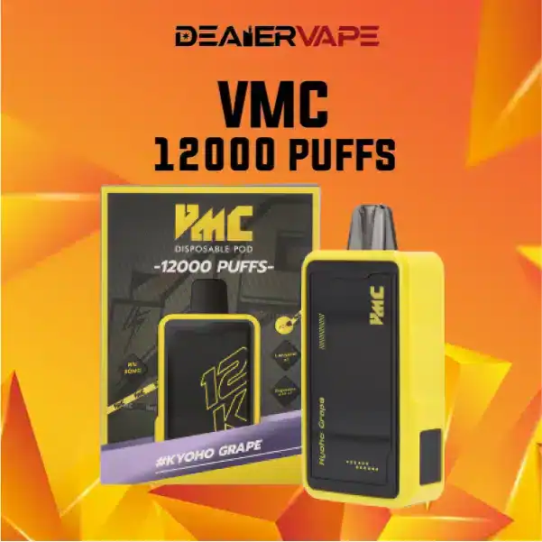 vmc 12000 puffs กลิ่นองุ่นเคียวโฮ หอมกลิ่นองุ่น Kyoho รสชาติหวานอมเปรี้ยว หอมชวนหลง
