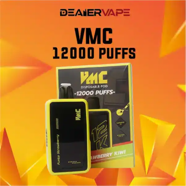 vmc 12000 puffs กลิ่นสตอเบอรี่กีวี่ หวานอมเปรี้ยวจากตรอว์เบอร์รีผสมผสานกับกีวี
