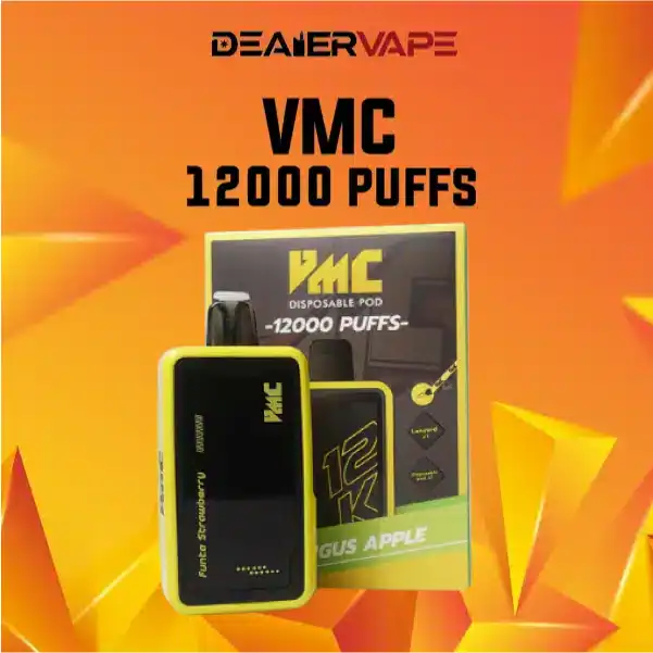 vmc 12000 puffs กลิ่นซูกัสแอปเปิ้ล อร่อยถูกใจ เหมือนได้อมลูกอมซูซัสรสแอปเปิ้ล
