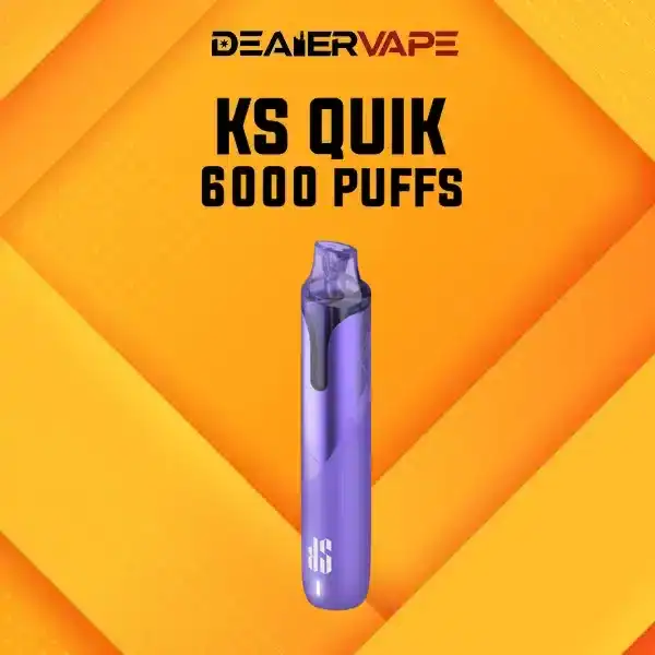 KS Quik 6000 กลิ่นงุ่น รสหวานหอมยอดนิยม สูบง่าย