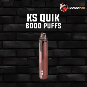 KS Quik 6000 Puffs กลิ่นโคล่าเลมอน ซ่าเปรี้ยวหวาน โคล่าผสมเลมอนลงตัว