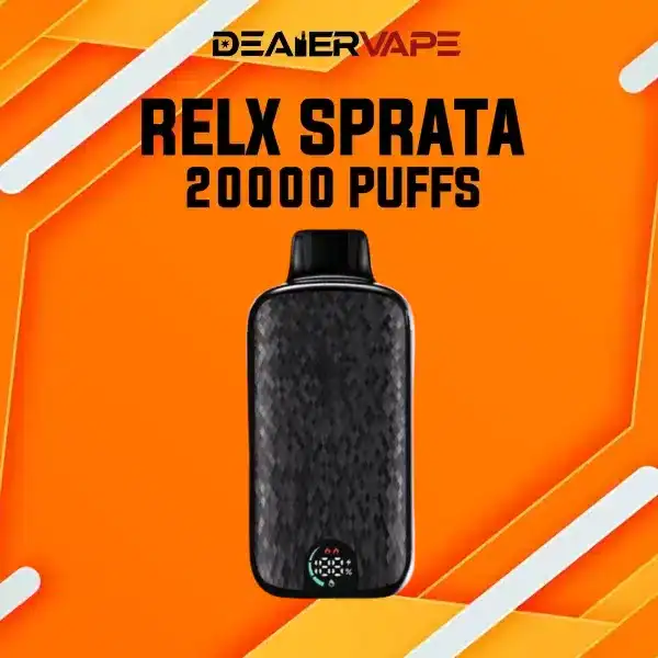 relx sparta 20000 puffs กลิ่นราสป์เบอร์รีเปรี้ยวหวาน ผสมความเย็นสดชื่นของมิ้นต์ในทุกคำ