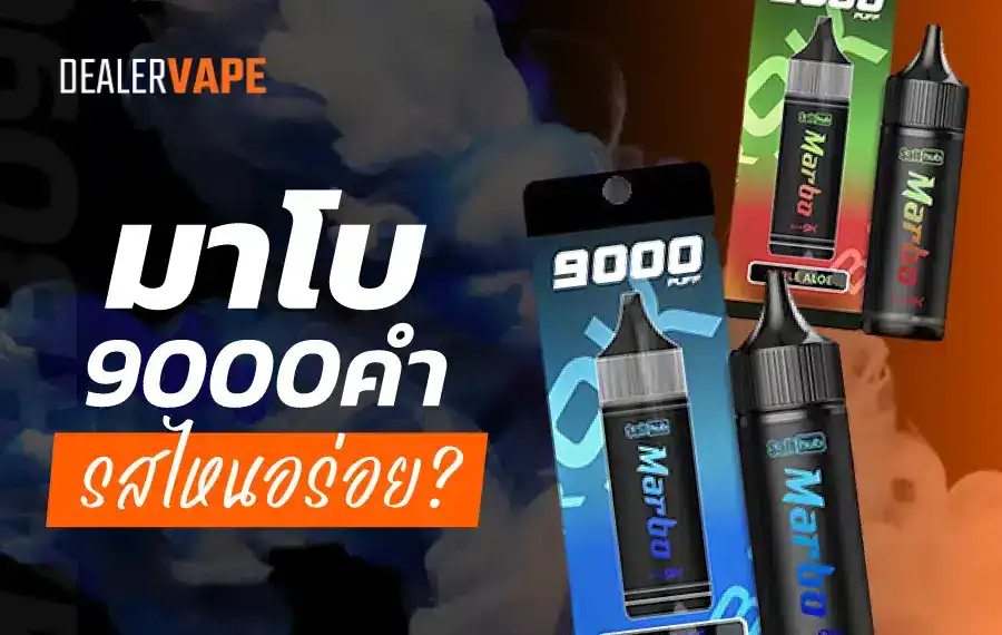 พอตใช้แล้วทิ้ง มาโบ 9000 คํา รสไหนอร่อย