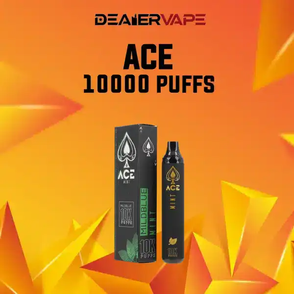 ACE Mild Blue 10K กลิ่นมิ้นท์ เย็นสดชื่นแบบกระปรี้กระเปร่า เติมพลังในทุกคำสูบ