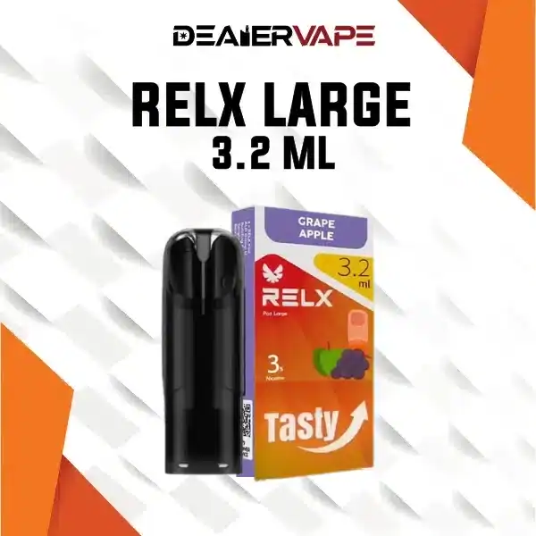 relx pod large กลิ่นองุ่นแอปเปิ้ล หอมหวานสดชื่นลงตัว