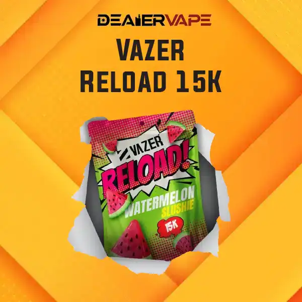 หัว vazer reload 15k กลิ่น watermelon slushie: รสแตงโมหวานเย็น